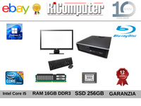 Postazione PC  i5  RAM 16GB DDR3 SSD 240GB Monitor 22