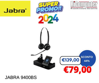 JABRA 9400BS PRO BASE DI RICARICA TOUCH DOCKING STATION CON  CUFFIE TELEFONO