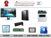 Postazione PC I5-6500 16GB SSD+Monitor 24 + Multifunzione Lexmark MX310DN F/R