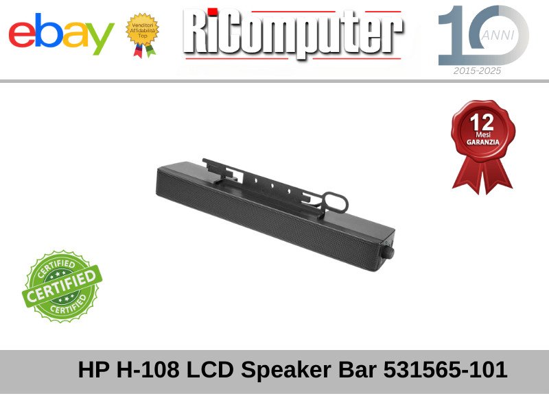CASSA AUDIO HP H-108 LCD Speaker Bar 531565-101