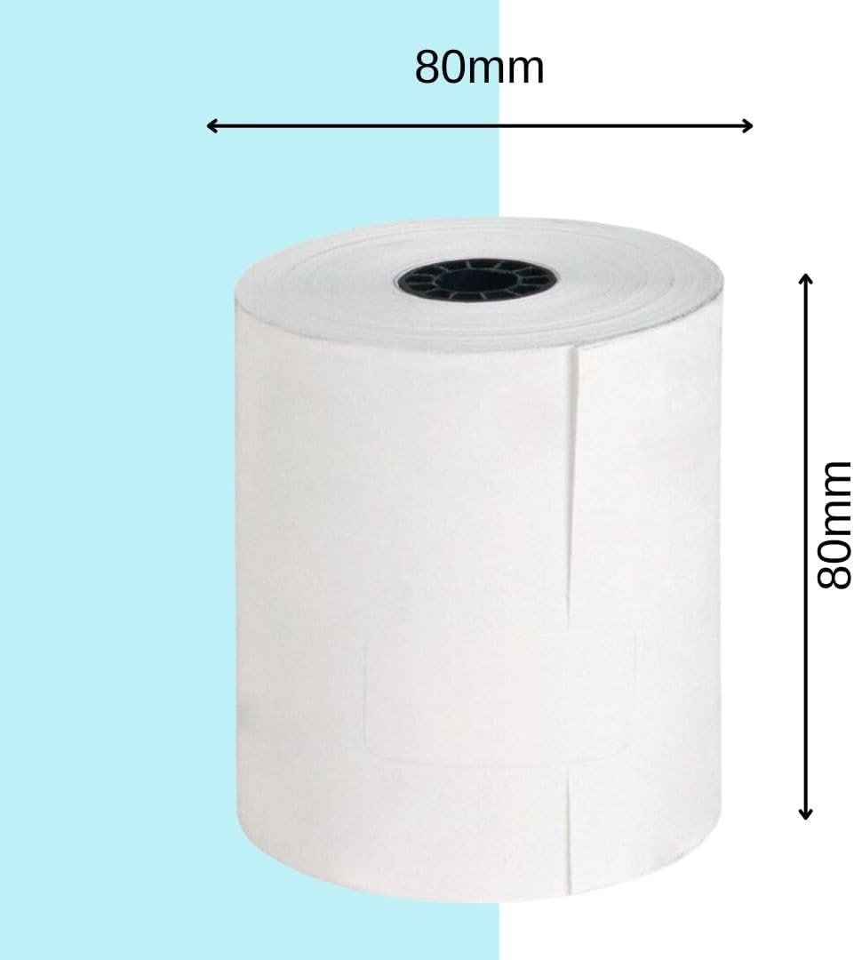 10 Rullo di ricevuta termica premium da 80 x 80 mm per stampante EPOS