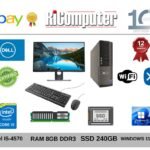Postazione Dell Optiplex 3020 i5 8GB SSD 240GB Monitor 22-24" WiFi Kit Completo-Condizione: Buono - Ricondizionato