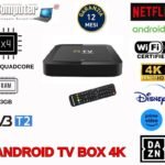 ANDROID TV BOX decoder dvb T2 android 4k netflix WIFI-Condizione: Eccellente - Ricondizionato