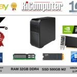 HP Z4 G4 Workstation Xeon W-2223 32GB SSD 500GB RTX A2000 Windows 11 Pro-Condizione: Buono - Ricondizionato