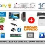 Promo Ufficio Completo PC Dell i5 SSD 240GB Monitor 20 + Fotocopiatrice Lexmark-Condizione: Buono - Ricondizionato