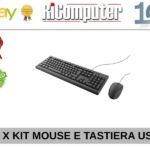 Lotto 10 Kit Mouse Tastiera PC USB Marche Variabili Usato-Condizione: Usato