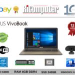 ASUS X540M Notebook 15.6" Intel 4GB SSD 240GB Veloce Scuola Casa Chrome OS Flex