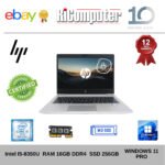 HP EliteBook 830 G5 13.3" FHD i5-8350U 16GB RAM SSD 256GB Win 11 Ultraportatile