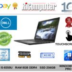 Dell Latitude 7390 Touch i5-8350U Ram 8GB SSD 256GB Windows 11 Batteria nuova