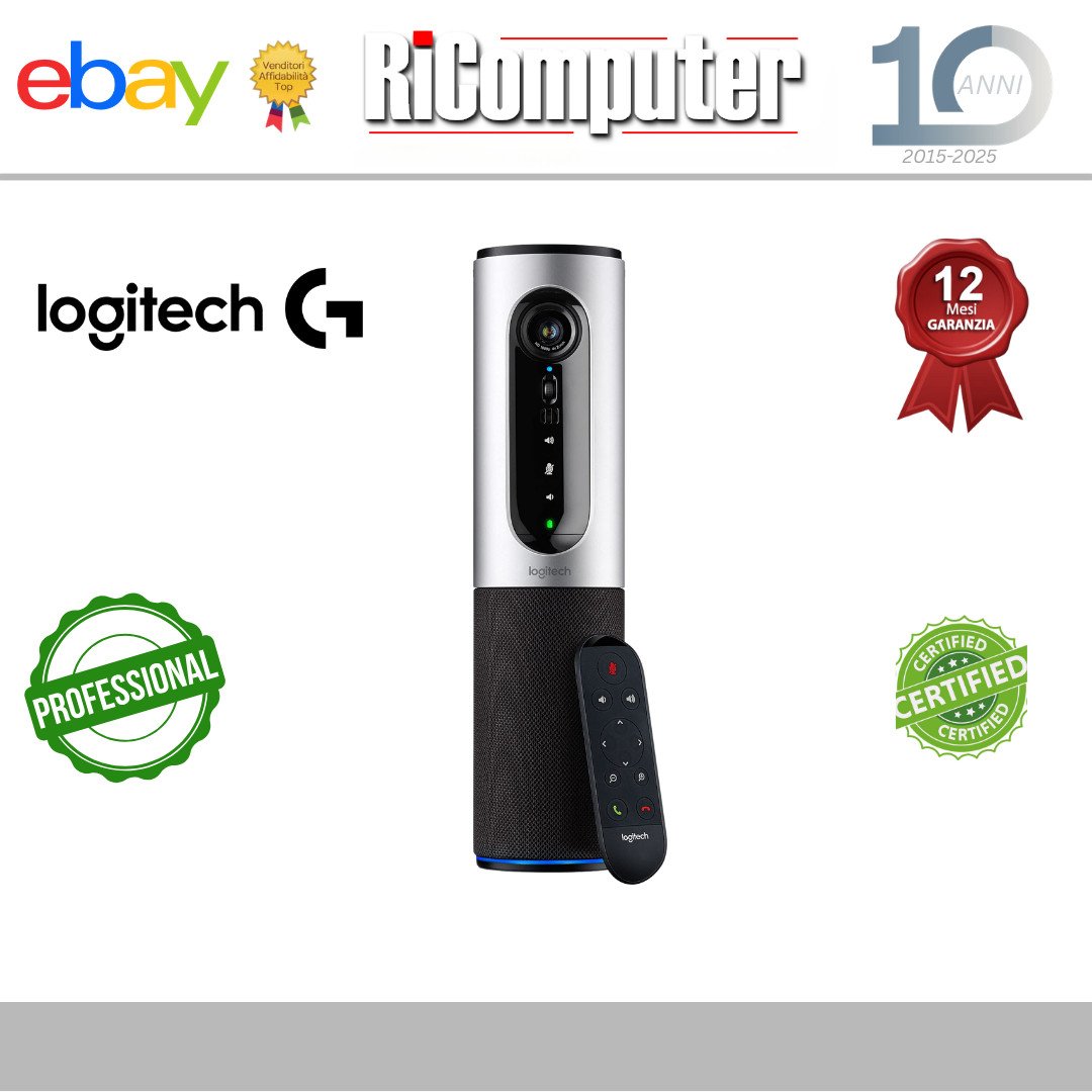 Logitech ConferenceCam Connect VR0004 Videocamera 1080p Vivavoce Bluetooth USB
