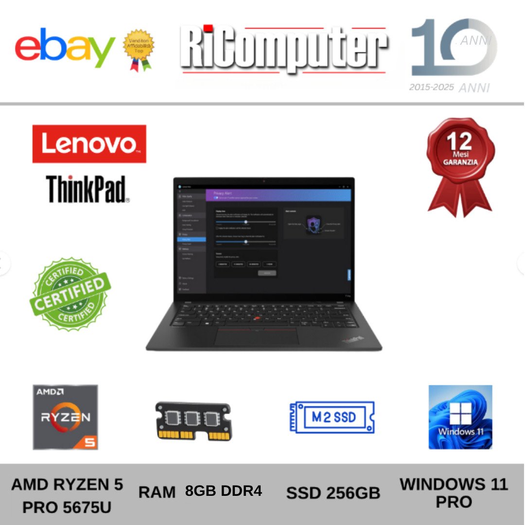Lenovo ThinkPad L14 Gen 3 Ryzen 5 PRO 8GB SSD 256GB Win 11