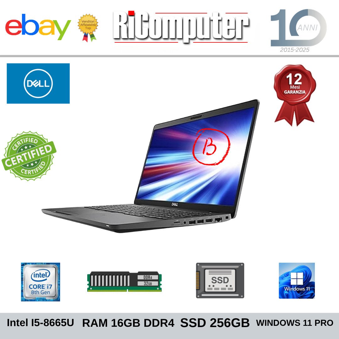 s-l1600-82jpg - Ricomputer.it Notebook Dell Latitude 7400 14" i7-8665U 16GB SSD 256GB Win 11 Pro GRADO B