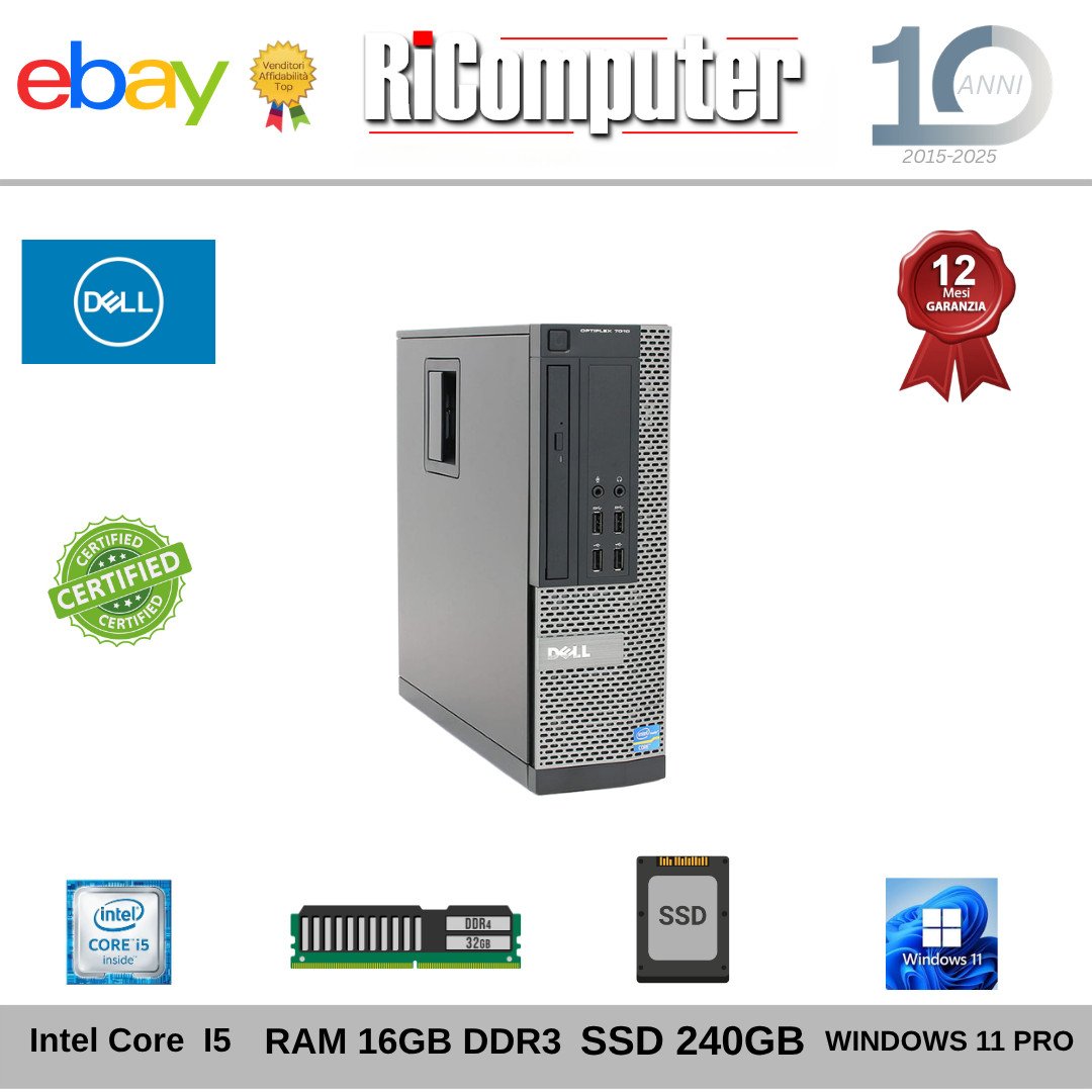 s-l1600-33jpg - Ricomputer.it PC Desktop Computer Fisso Intel i5 RAM 16gb DDR3 SSD 240GB Win11
