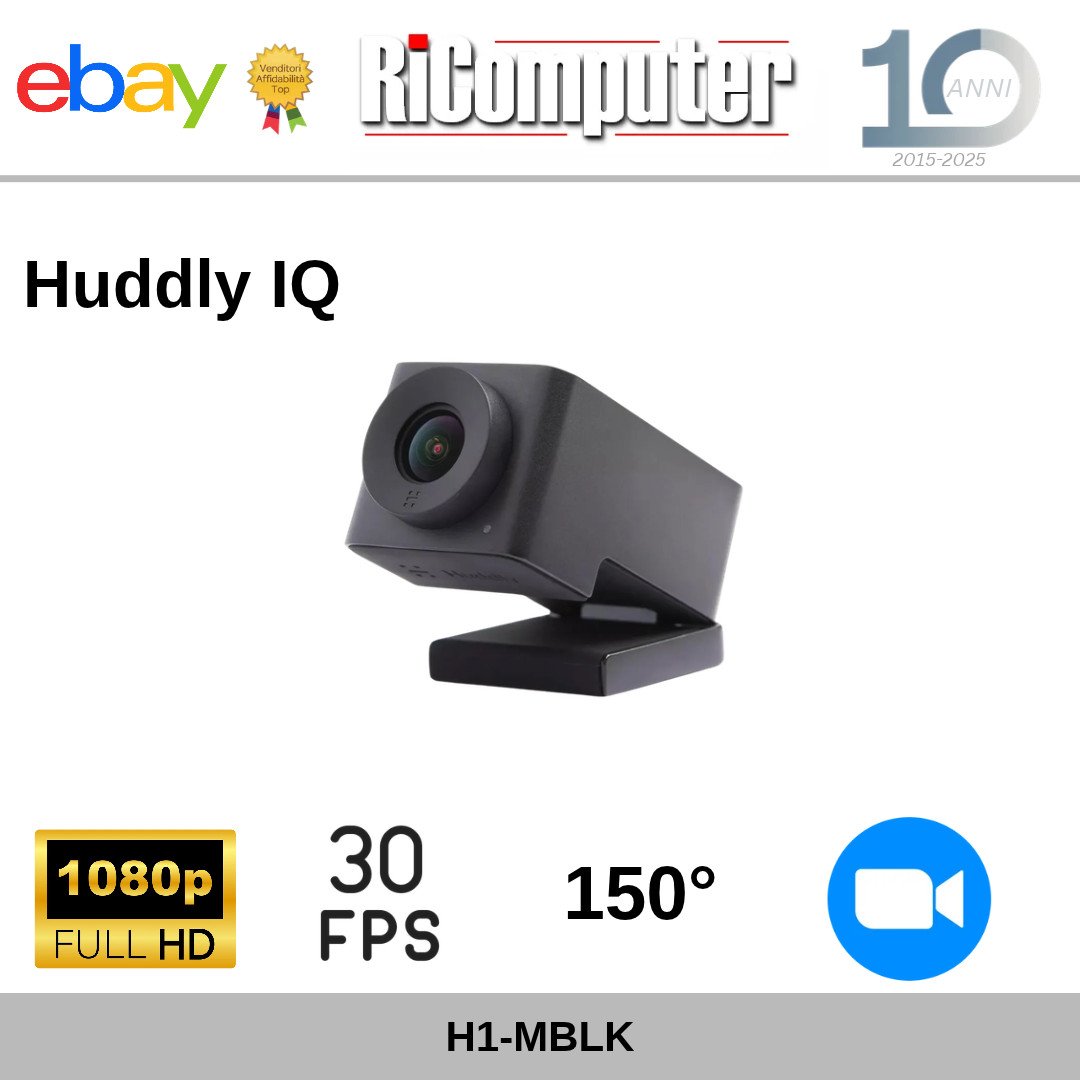 s-l1600-13jpg - Ricomputer.it Huddly IQ Telecamera da Conferenza Full HD 1080p 12MP 150° Webcam USB