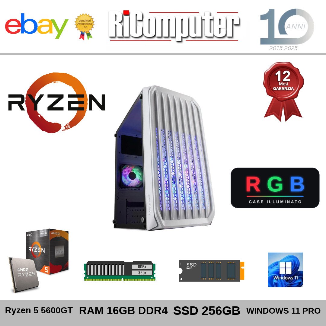 s-l1600-15jpg - Ricomputer.it PC Assemblato AMD Ryzen 5 5600GT 16GB DDR4 SSD M.2 256GB Mars Gaming MC-S2