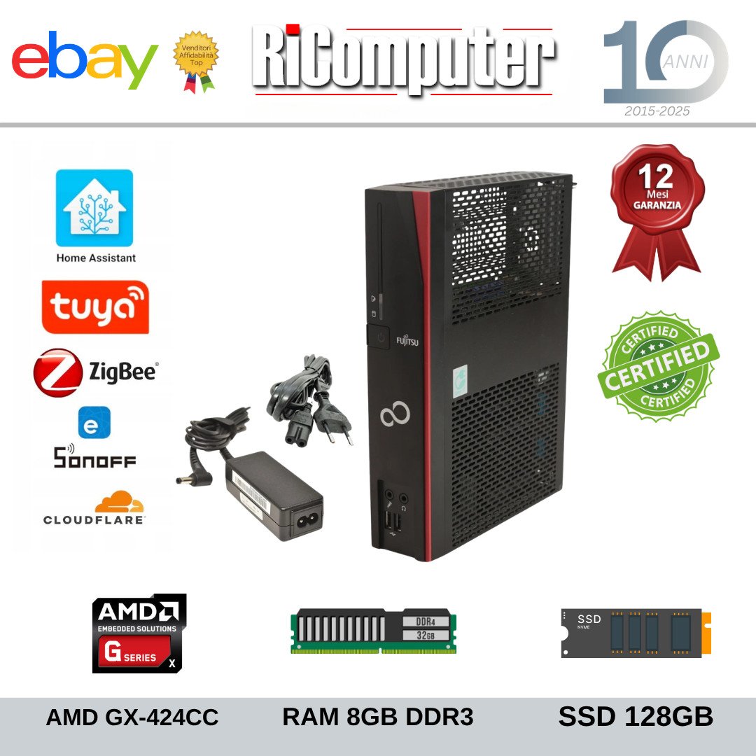 s-l1600-18jpg - Ricomputer.it PC Server Home Assistant Fujitsu S930 8GB RAM SSD 128GB HAOS Smart Home